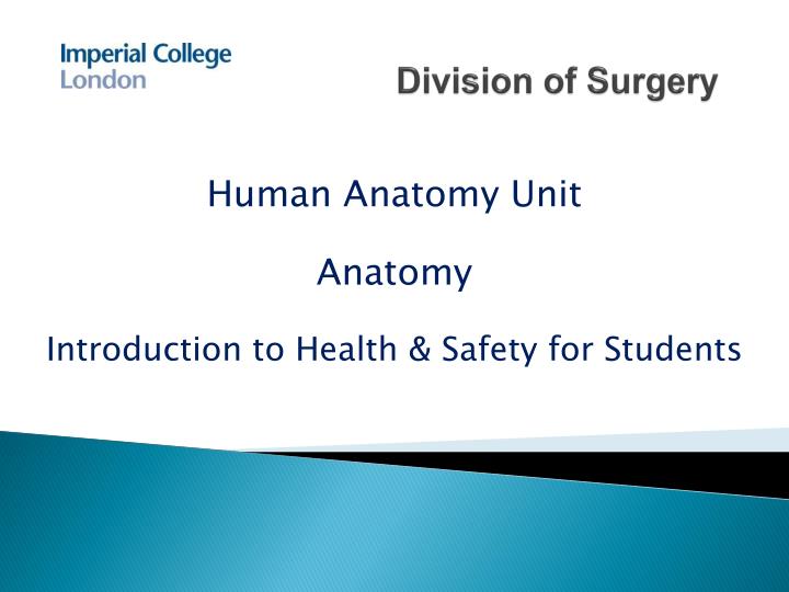 division of surgery