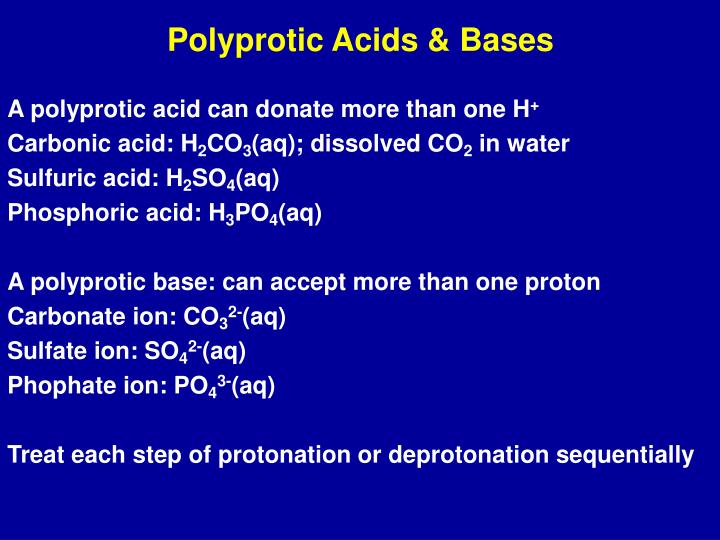 polyprotic acids bases