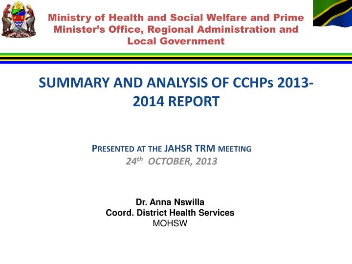 summary and analysis of cchps 201 3 201 4 report