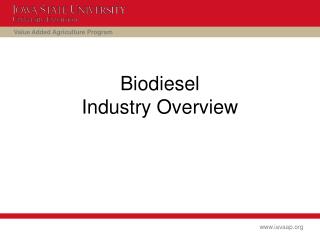 Biodiesel Industry Overview