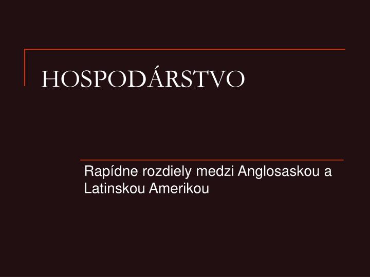 hospod rstvo