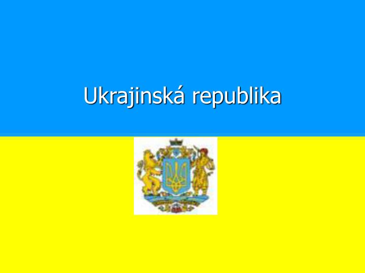 ukrajinsk republika