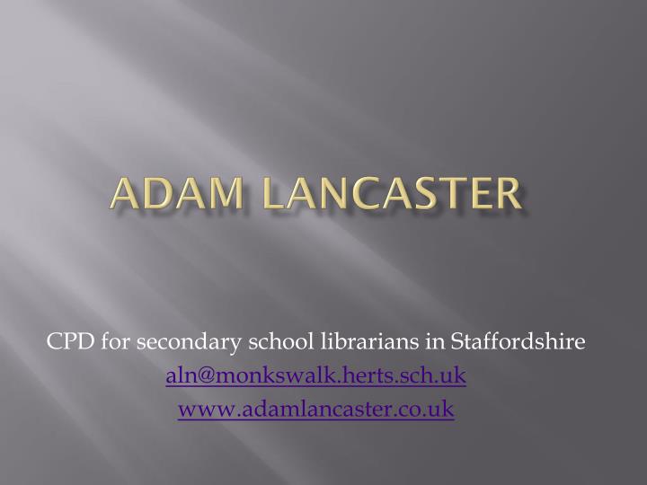 adam lancaster