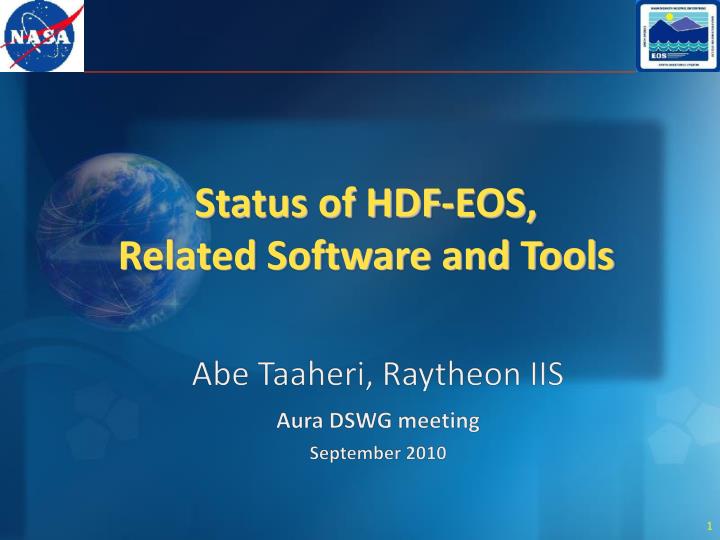 status of hdf eos related software and tools