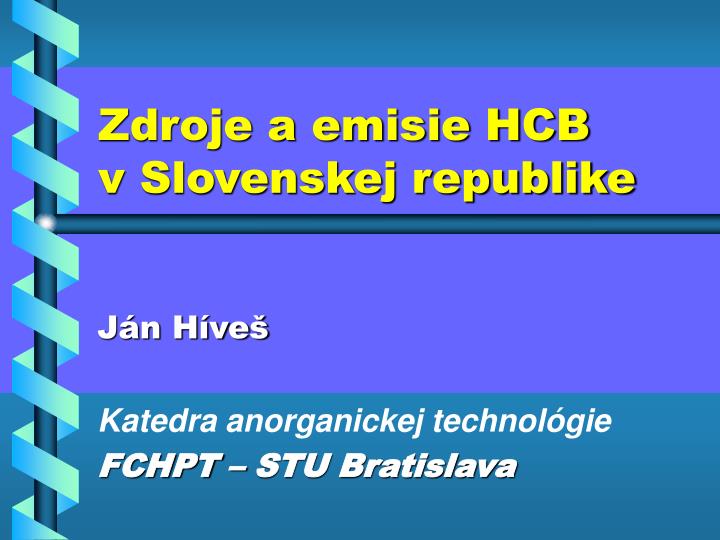 zdroje a emisie hcb v slovenskej republike