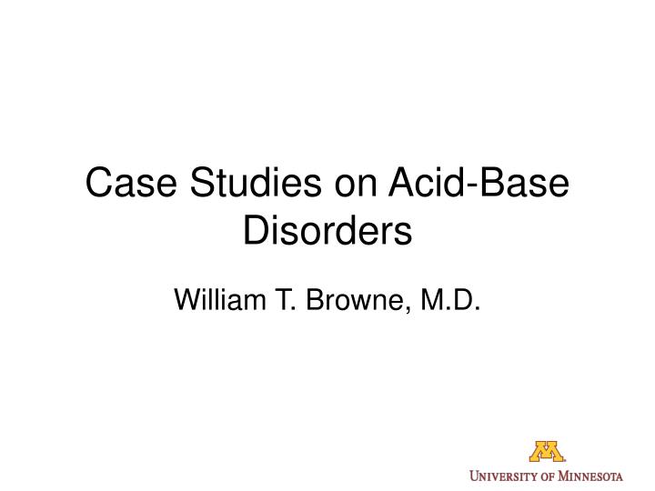 case studies on acid base disorders
