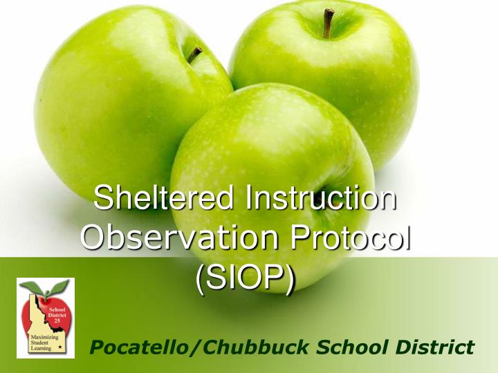 sheltered instruction observation protocol siop