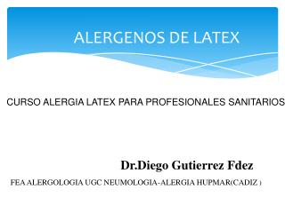 alergenos de latex