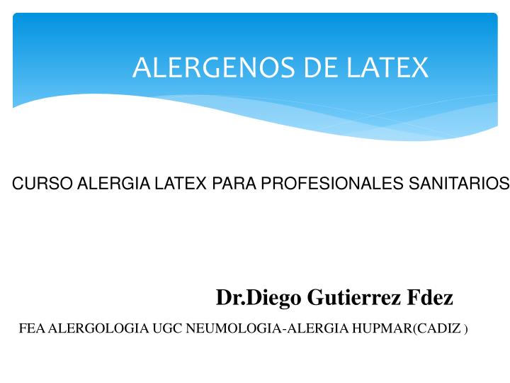 alergenos de latex