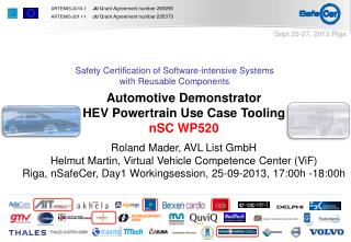 Automotive Demonstrator HEV Powertrain Use Case Tooling nSC WP520 Roland Mader, AVL List GmbH