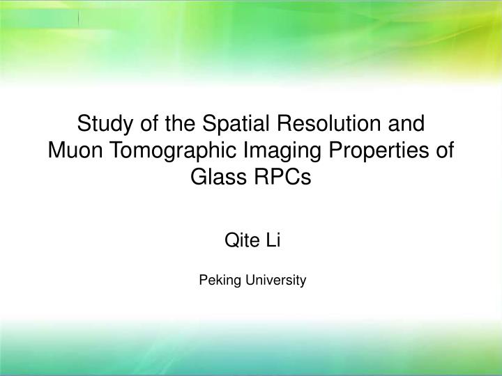 study of the spatial resolution and muon tomographic imaging properties of glass rpcs