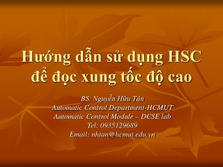 h ng d n s d ng hsc c xung t c cao