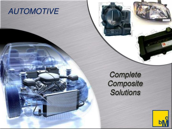 complete composite solutions