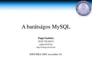 a bar ts gos mysql
