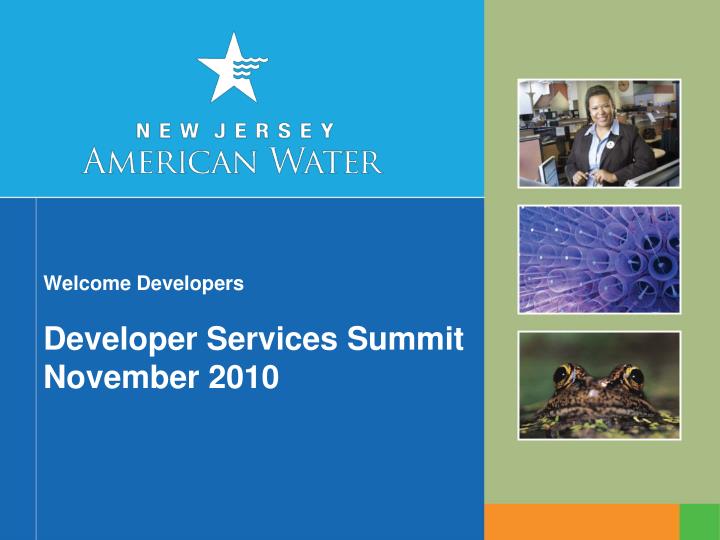 welcome developers developer services summit november 2010