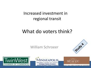 Increased investment in regional transit What do voters think?