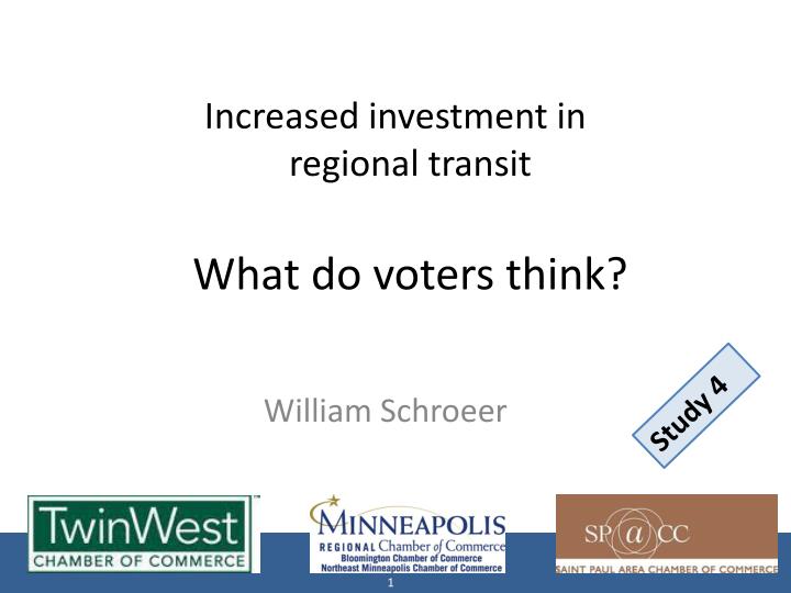 increased investment in regional transit what do voters think
