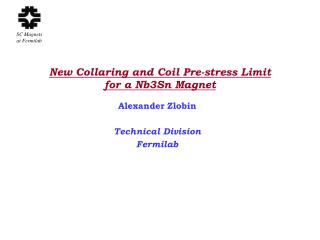 New Collaring and Coil Pre-stress Limit for a Nb3Sn Magnet