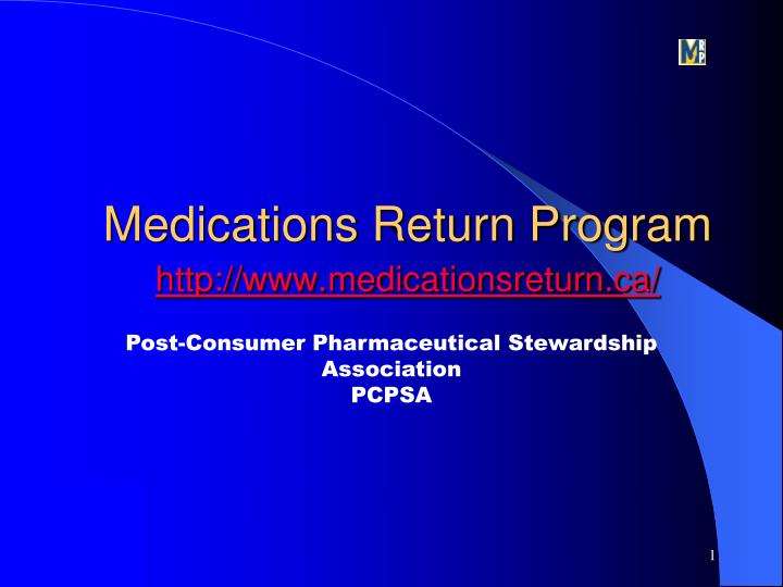 medications return program http www medicationsreturn ca