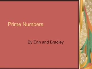 prime numbers