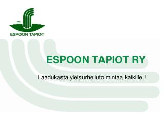 espoon tapiot ry
