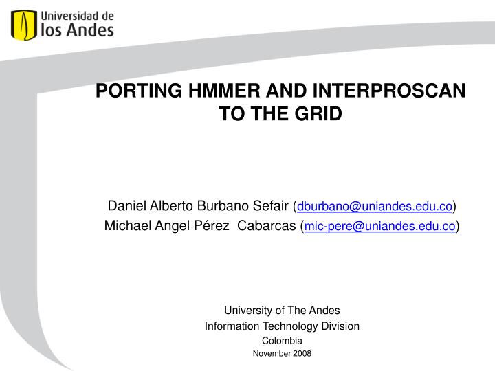 porting hmmer and interproscan to the grid