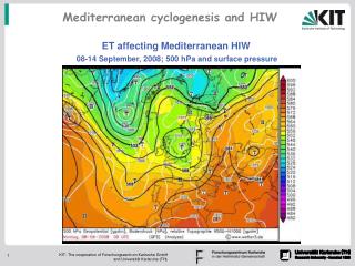 ET affecting Mediterranean HIW
