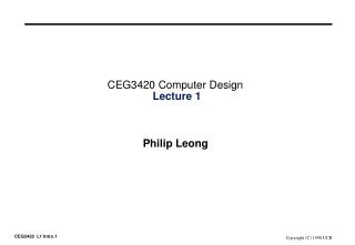 ceg3420 computer design lecture 1