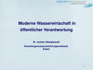 moderne wasserwirtschaft in ffentlicher verantwortung