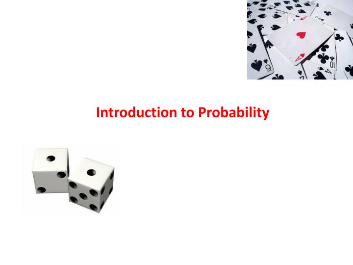 introduction to probability