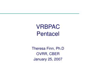 VRBPAC Pentacel