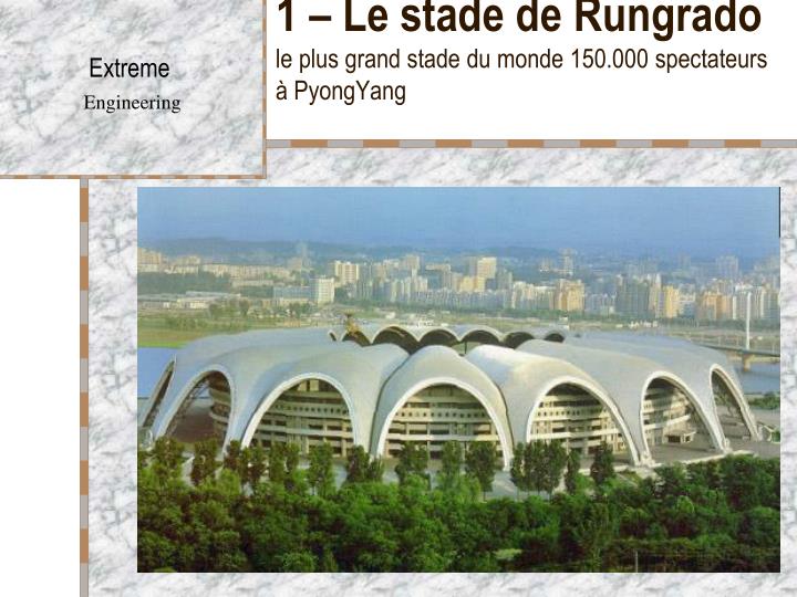 1 le stade de rungrado le plus grand stade du monde 150 000 spectateurs pyongyang