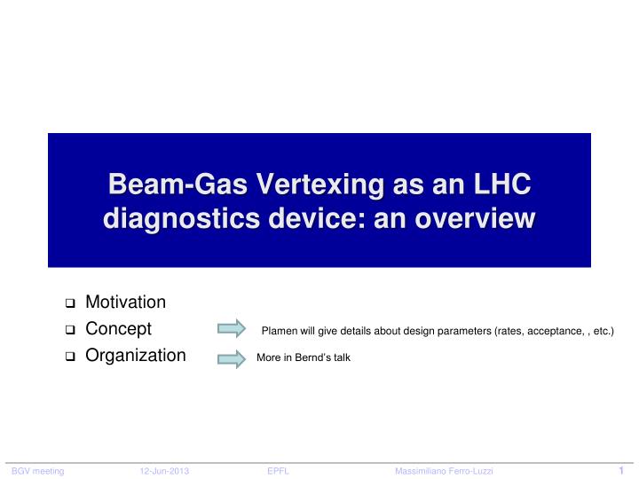 beam gas vertexing as an lhc diagnostics device an overview