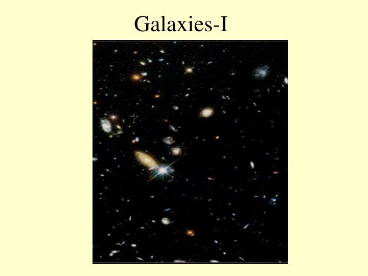 galaxies i