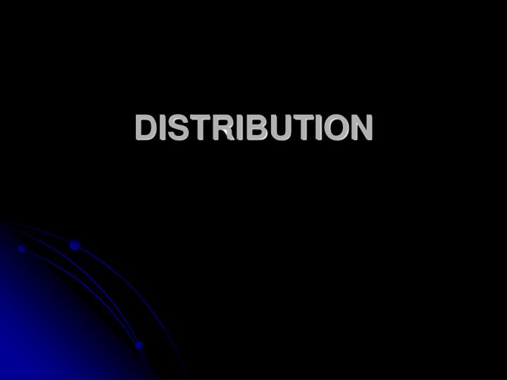 distribution