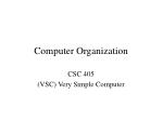 Very Simple Computer Organization - slide 1