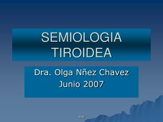 semiologia tiroidea