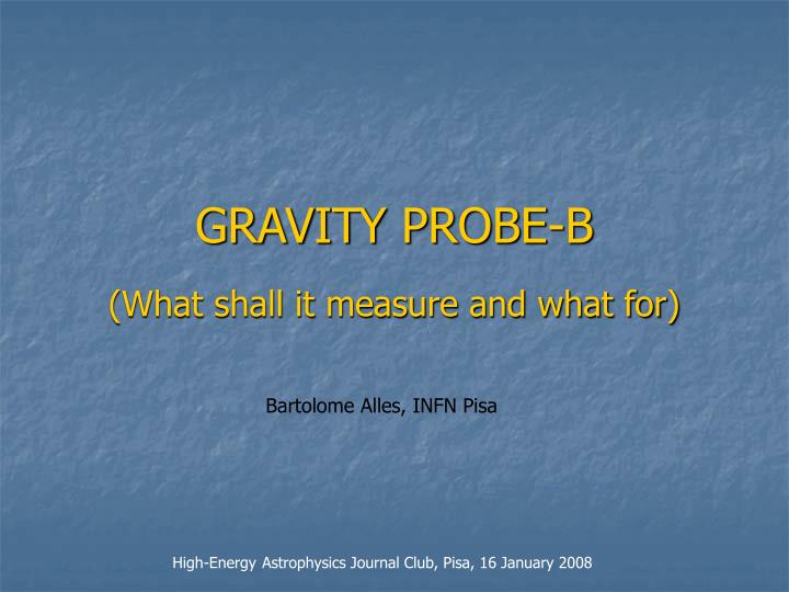 gravity probe b