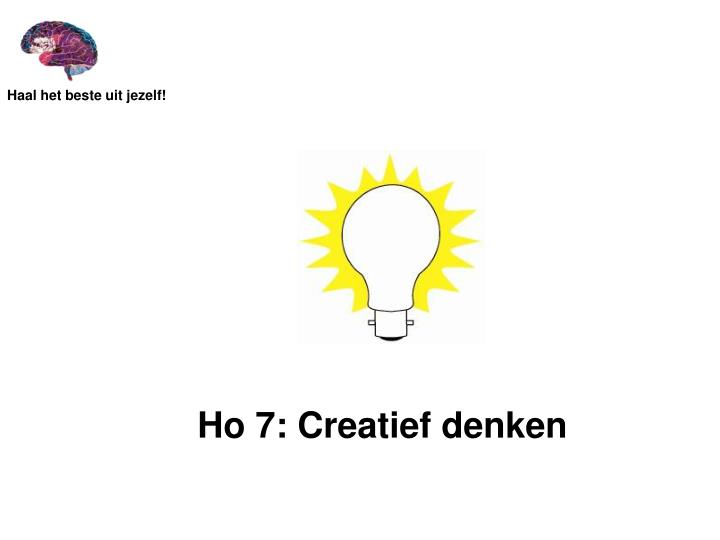 ho 7 creatief denken