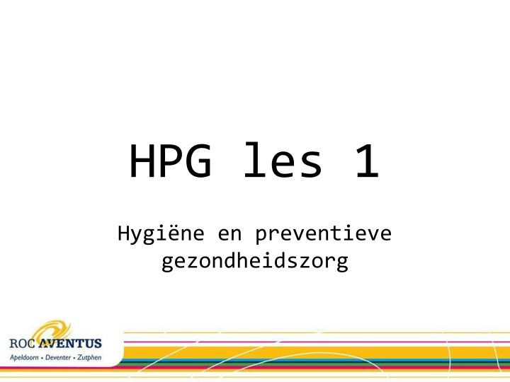 hpg les 1