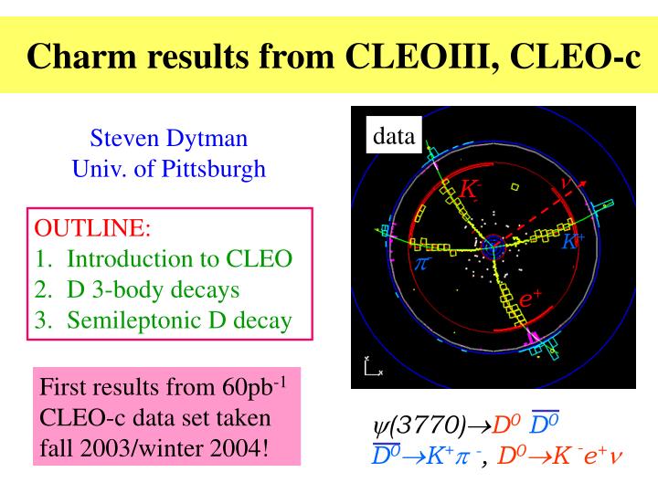 charm results from cleoiii cleo c