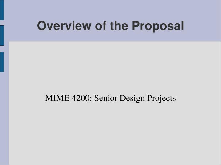 mime 4200 senior design projects