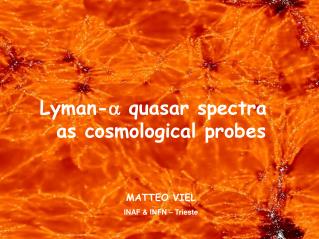 Lyman- a quasar spectra as cosmological probes
