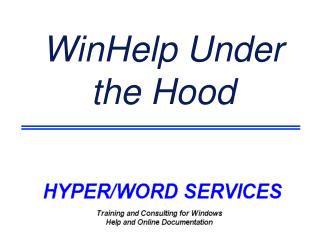 WinHelp Under the Hood