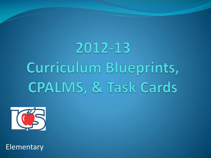 2012 13 curriculum blueprints cpalms task cards
