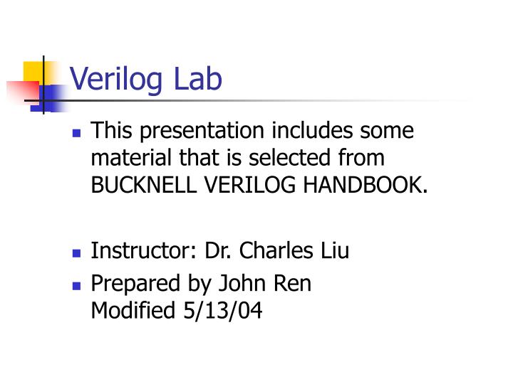 verilog lab