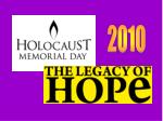 Remembering the Holocaust: A Day of Hope and Reflection - slide 1