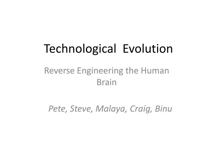 technological evolution