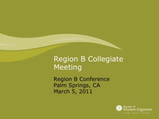 Region B Collegiate Meeting