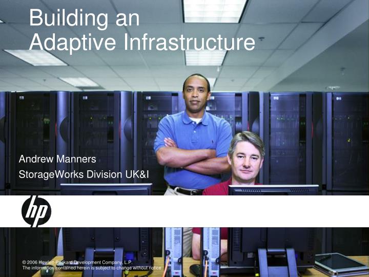 building an adaptive infrastructure
